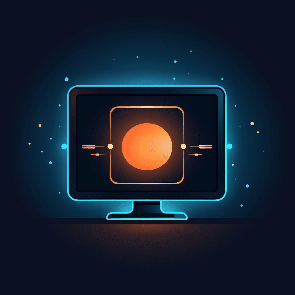 Monitor with Media Logo
